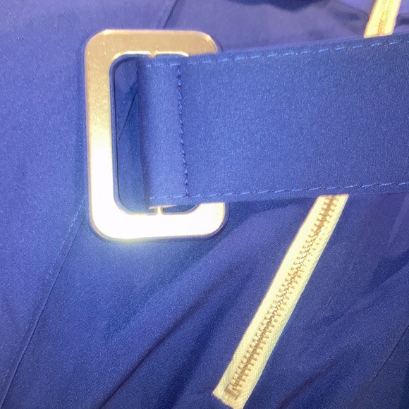 NWT WOMEN SZ L EMMIOL ROYAL BLUE BELTED SLEEVELESS JUMPSUIT - Picture 13 of 14